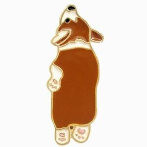 Corgi Dog Splooting Enamel Pins 260-3